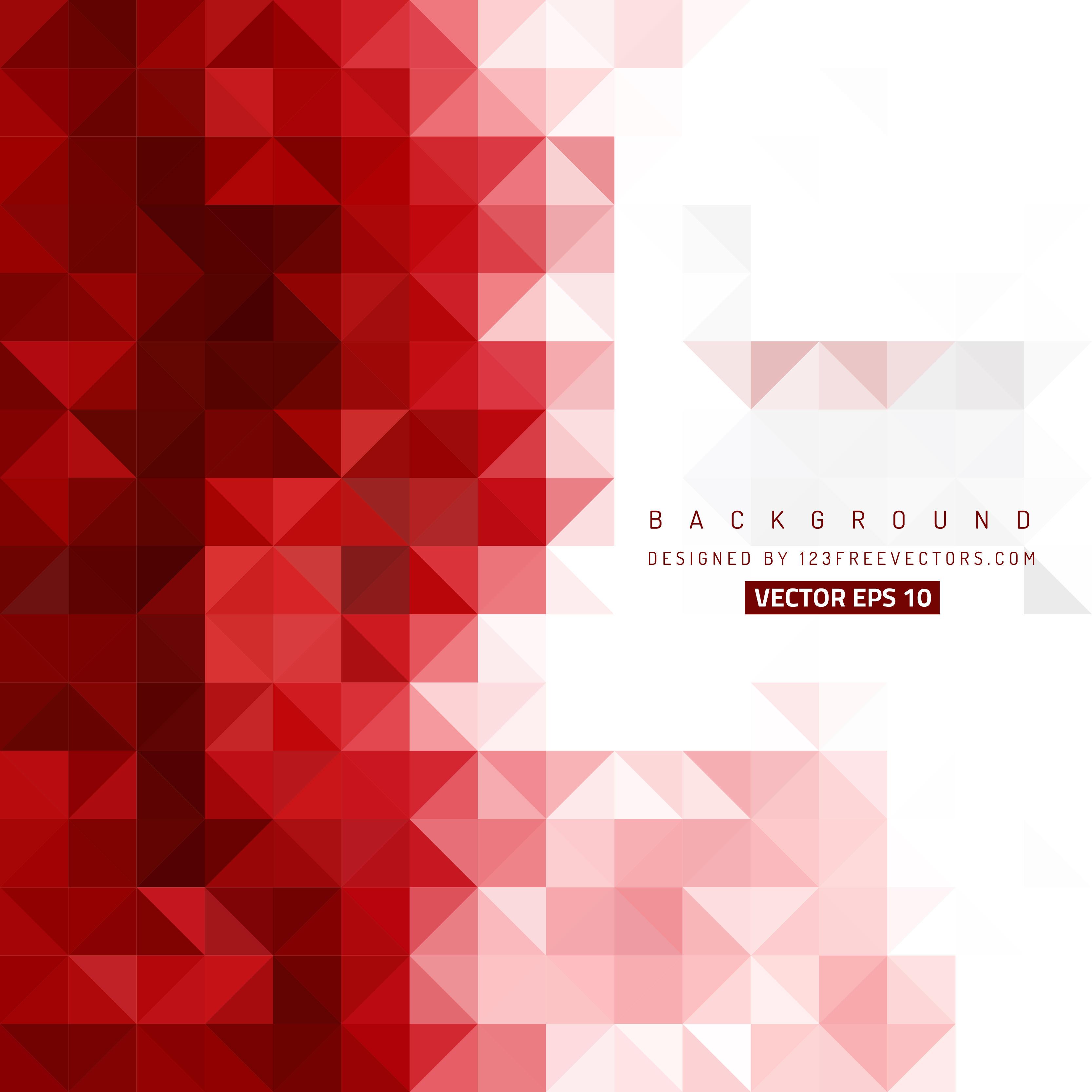 3333x3333 Abstract Red Triangle Vector Background