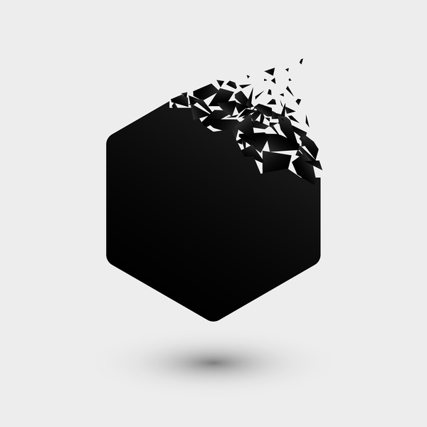 600x600 Black Explosion Debris Abstract Vectors Free Download
