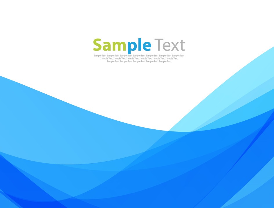 944x717 Blue Waves Abstract Vector Background Template Free Vector