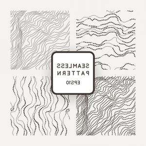 300x300 Photostock Vector Abstract Line Art Pattern Vector Curved