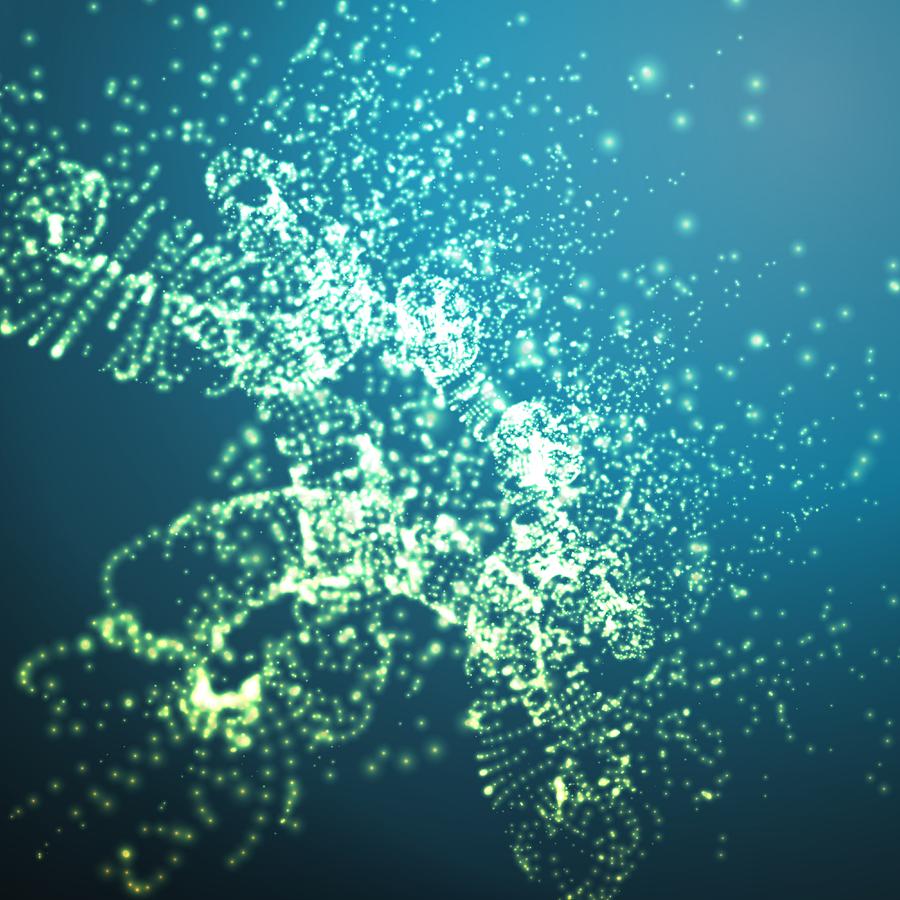 900x900 Abstract Vector Space Background Explosion Of Glowing Particles