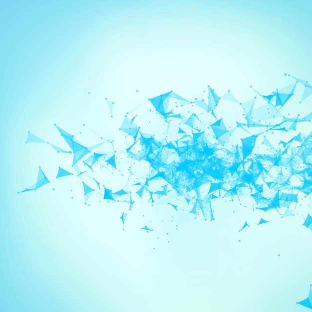 626x626 Abstract Vector Blue Mesh Background Chaotically Connected Points