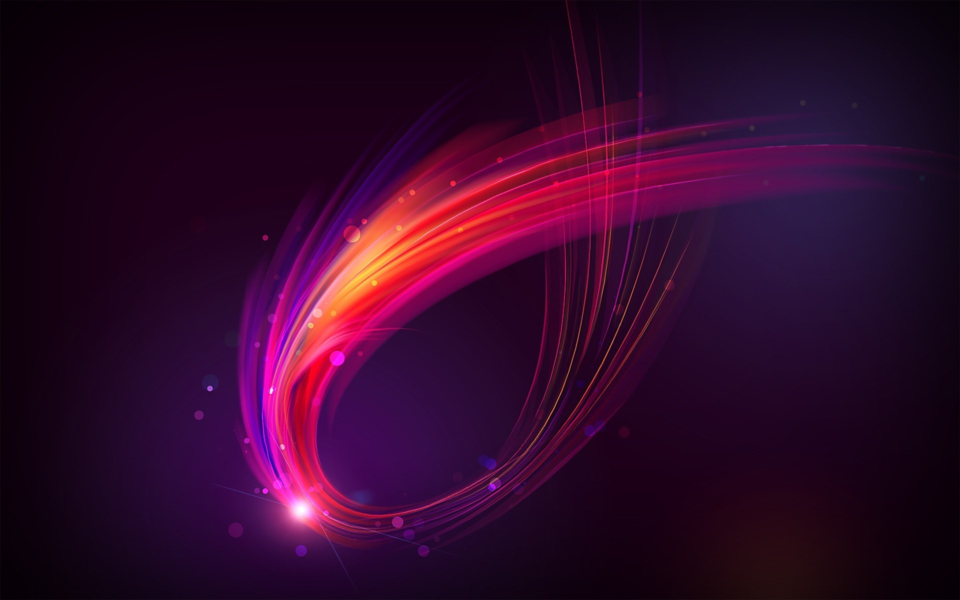 1920x1200 Colorful Abstract Vector Swirl Desktop Wallpaper