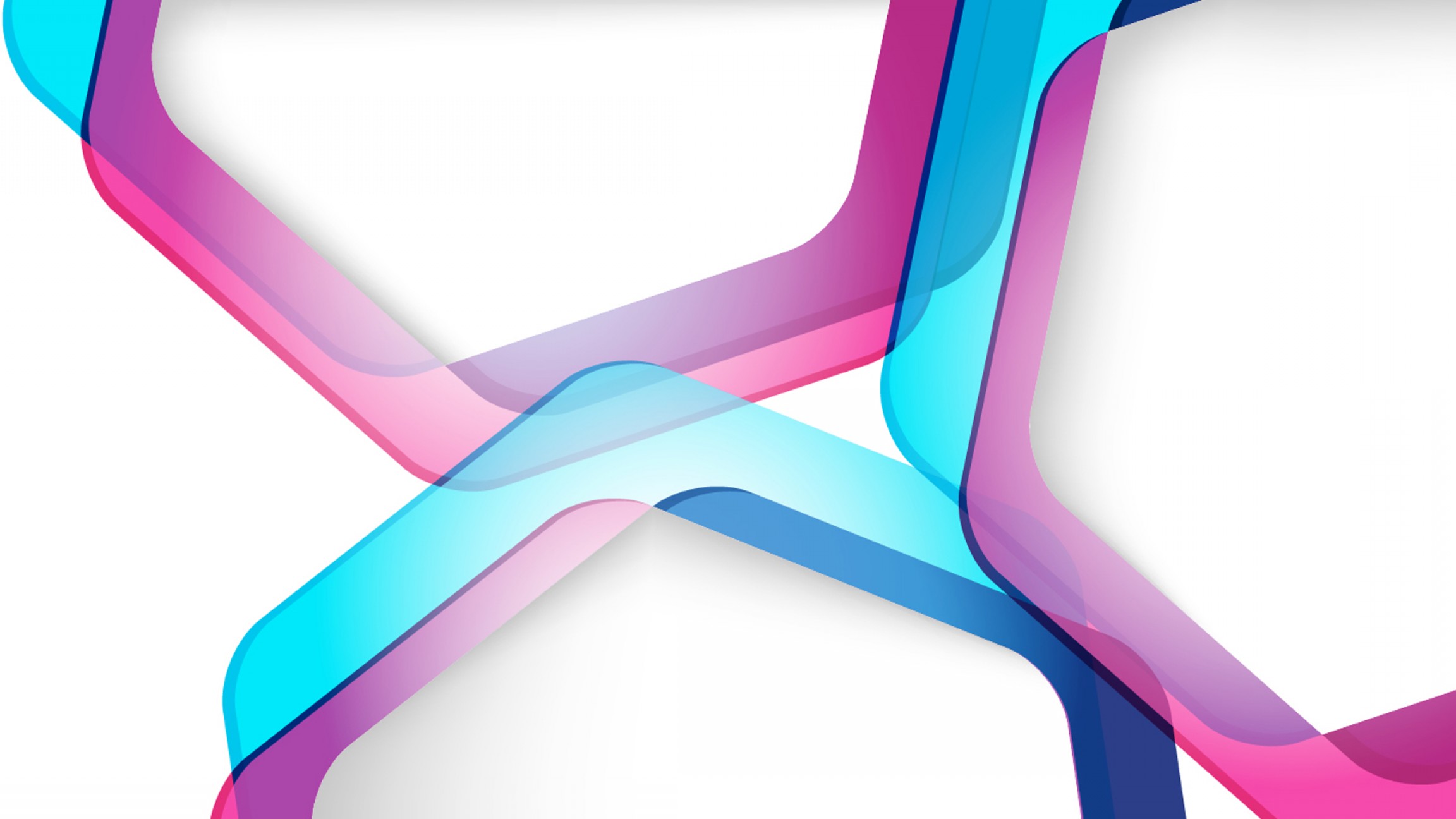 2304x1296 Abstract Blue Multicolor Purple Shapes Vector White Background