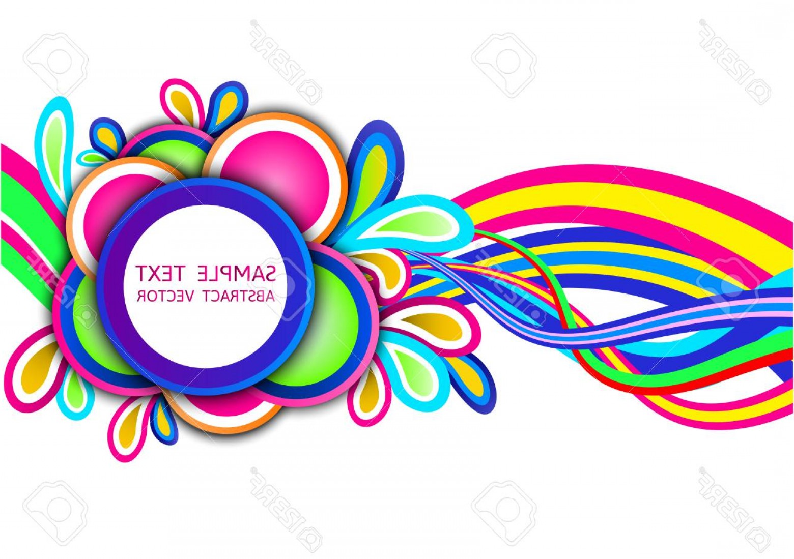 Photostock Vector Colorful Abstract Wave Vector Background 1560x1099 Photostock Vector Colorful Abstract Wave Vector Background