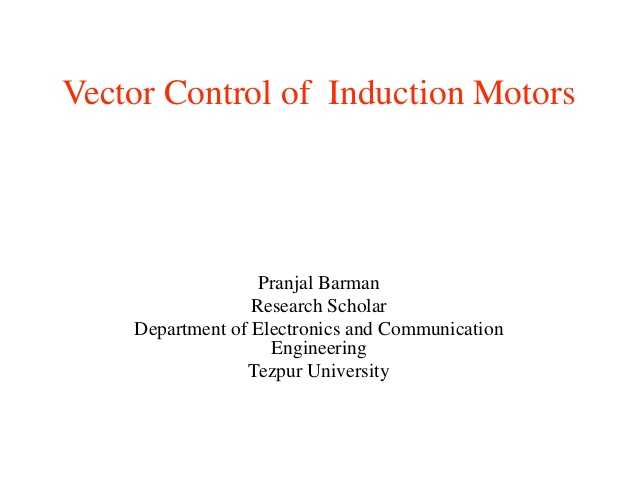 638x479 Vector Control Of Ac Induction Motors