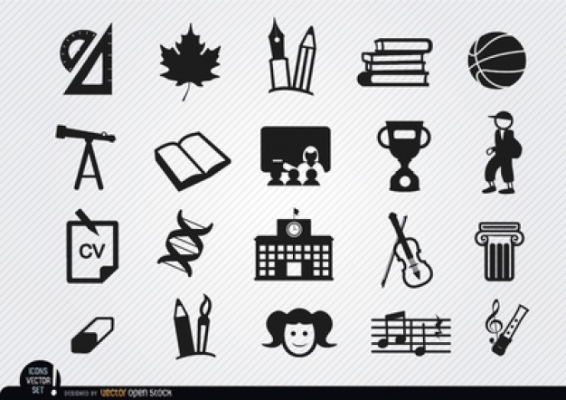 626x442 Academy Elements Icons Vector Pack Vector Free Download