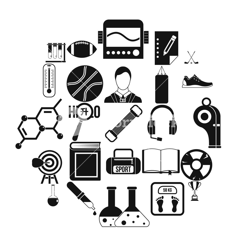 1000x1000 Academy Icons Set Simple Set Of Academy Vector Icons For Web