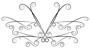 377x200 Artdeco Butterfly Accent