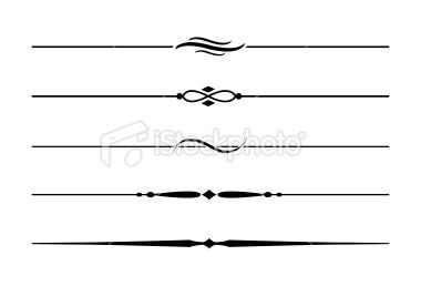 380x258 Five Black Dividing Lines On White Background Design Resources