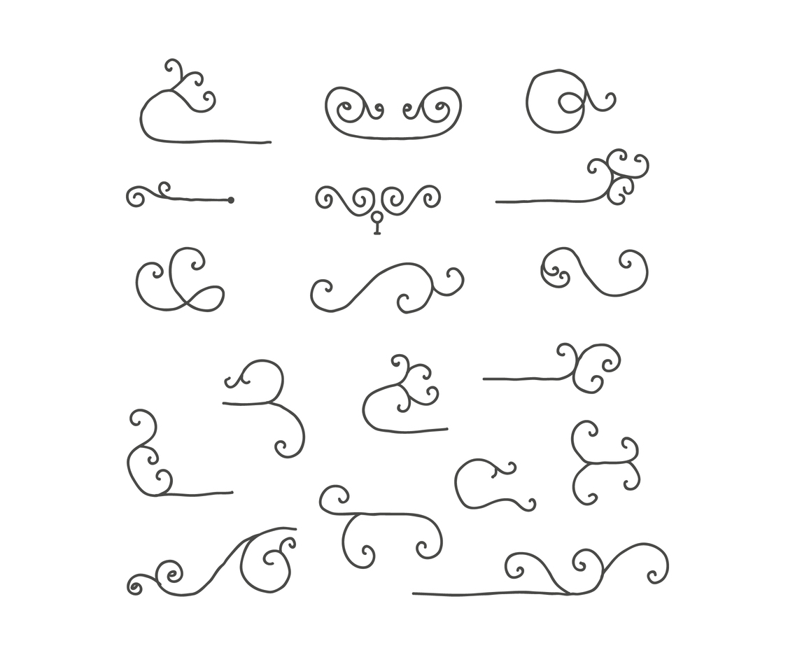 1136x936 Rococo Style Accents Vector Art Graphics