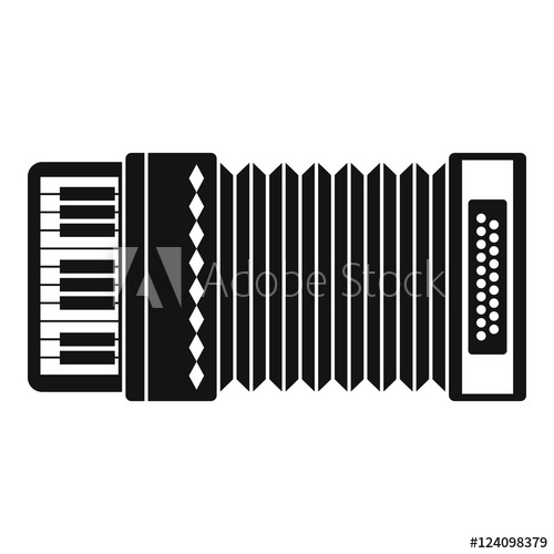 500x500 Accordion Icon Simple Illustration Of Accordion Vector Icon