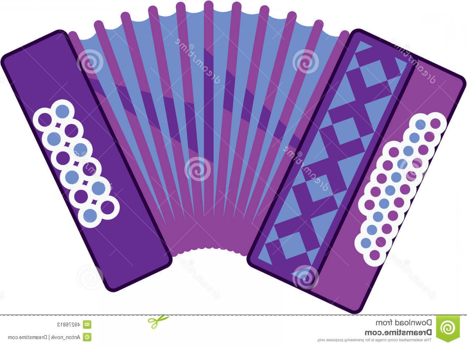 1560x1158 Stock Illustration Accordion Vector Illustration Clip Art