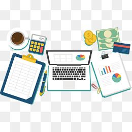 260x260 Financial Accounting Desk, Vector Png, Desk, Finance Png