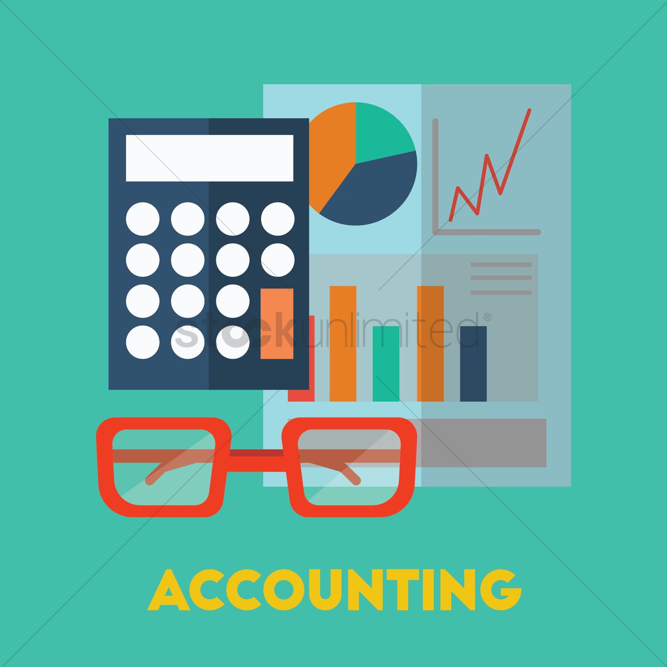 1300x1300 Accounting Vector Image