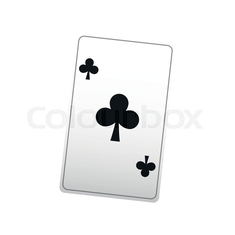 800x800 Poker Ace Card, Playing Casino Vector Stock Vector Colourbox