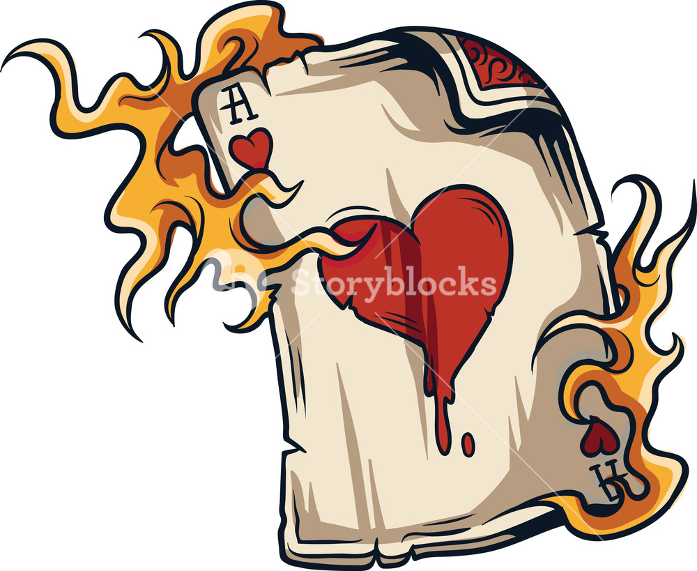 1000x819 Vector Ace Card Royalty Free Stock Image