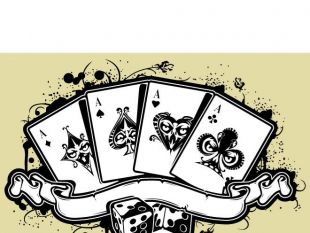 310x233 Ace Card With Ribbon Vector Free Vectors Ui Download