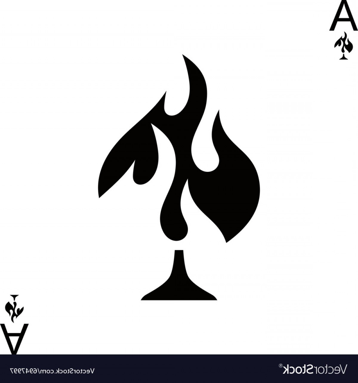 1200x1286 Fire Spade Ace Poker Vector Hoodamathrun