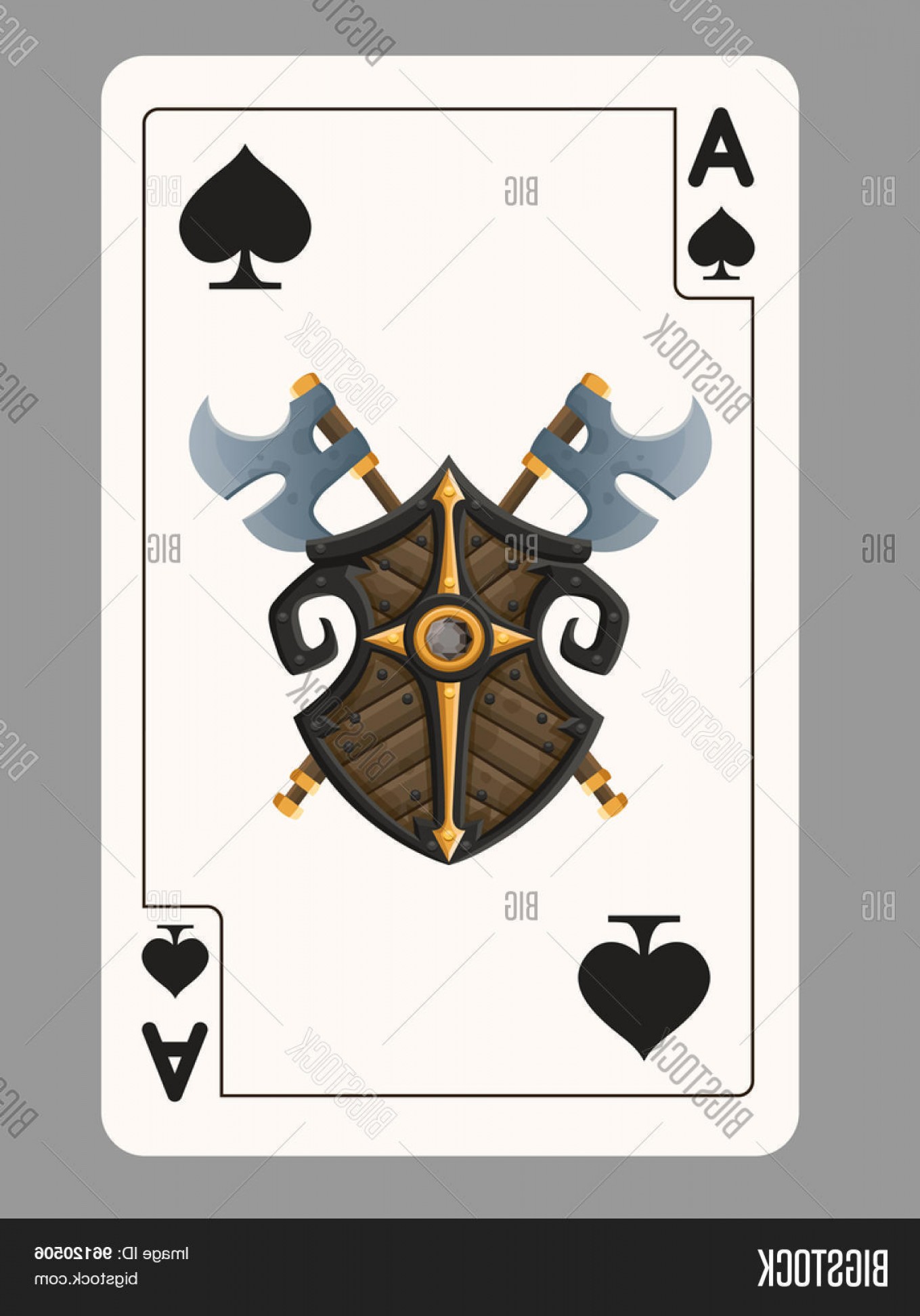 1359x1944 Stock Vector Ace Of Spades Playing Card Vector Illustration Soidergi