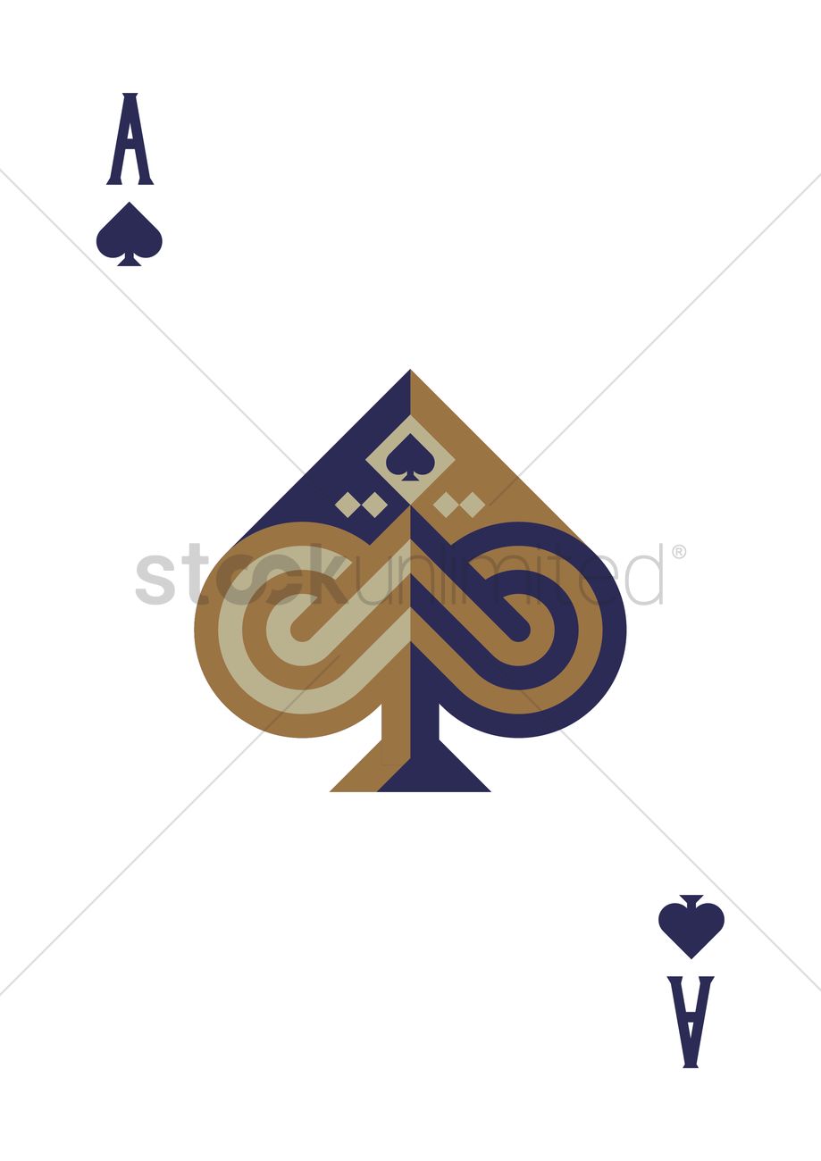 919x1300 Ace Of Spades Vector Image