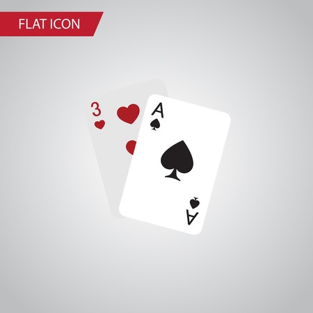 450x450 Isolated Gambling Cards Flat Icon Ace Vector Element Can Be Used