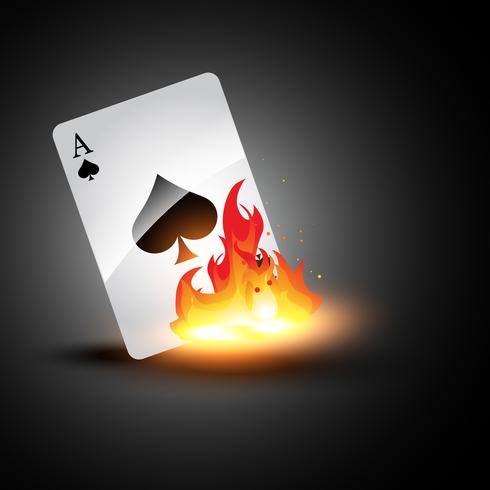 490x490 Vector Ace Burning Card