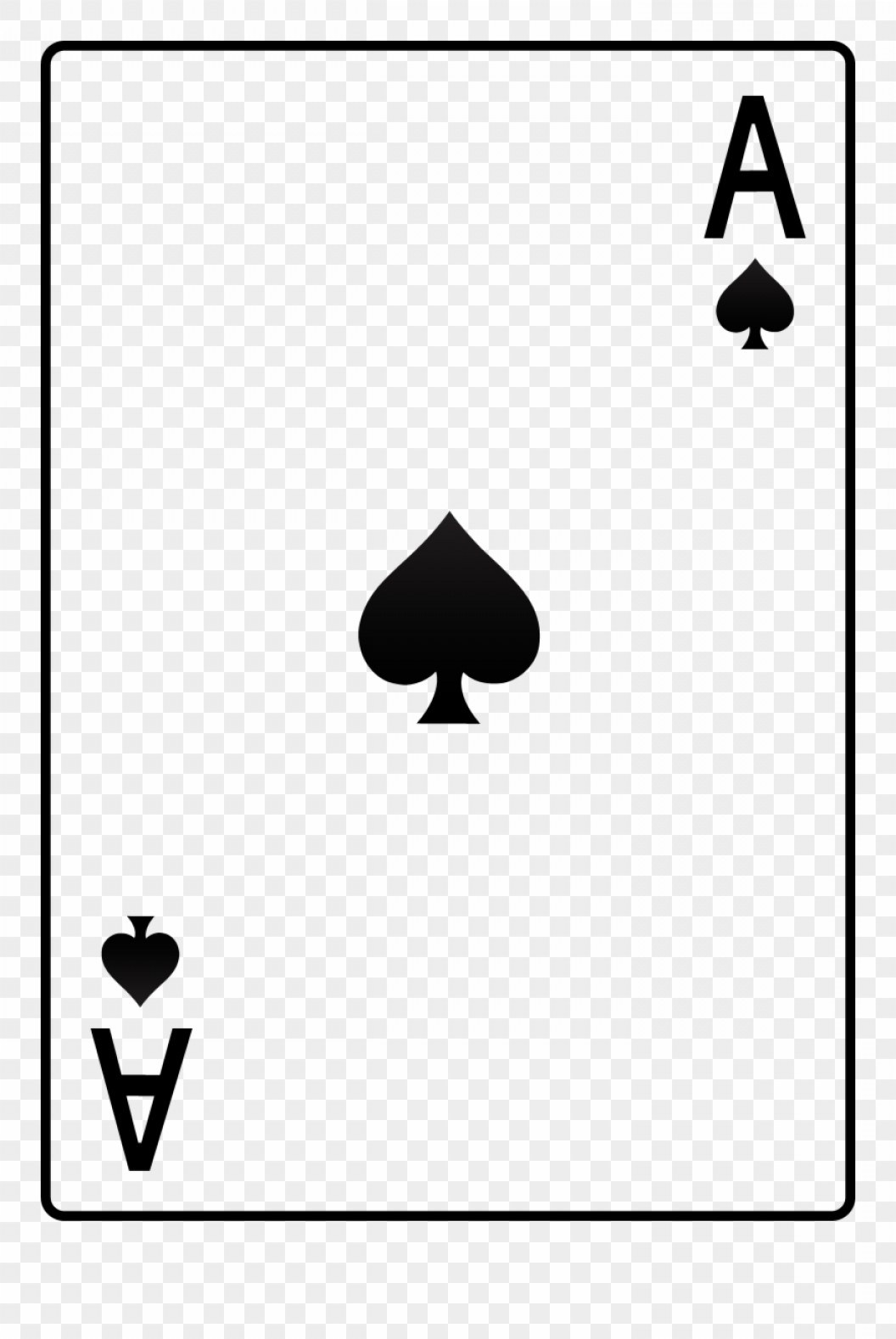 1056x1578 Ace Of Spades Card Vector Hoodamath