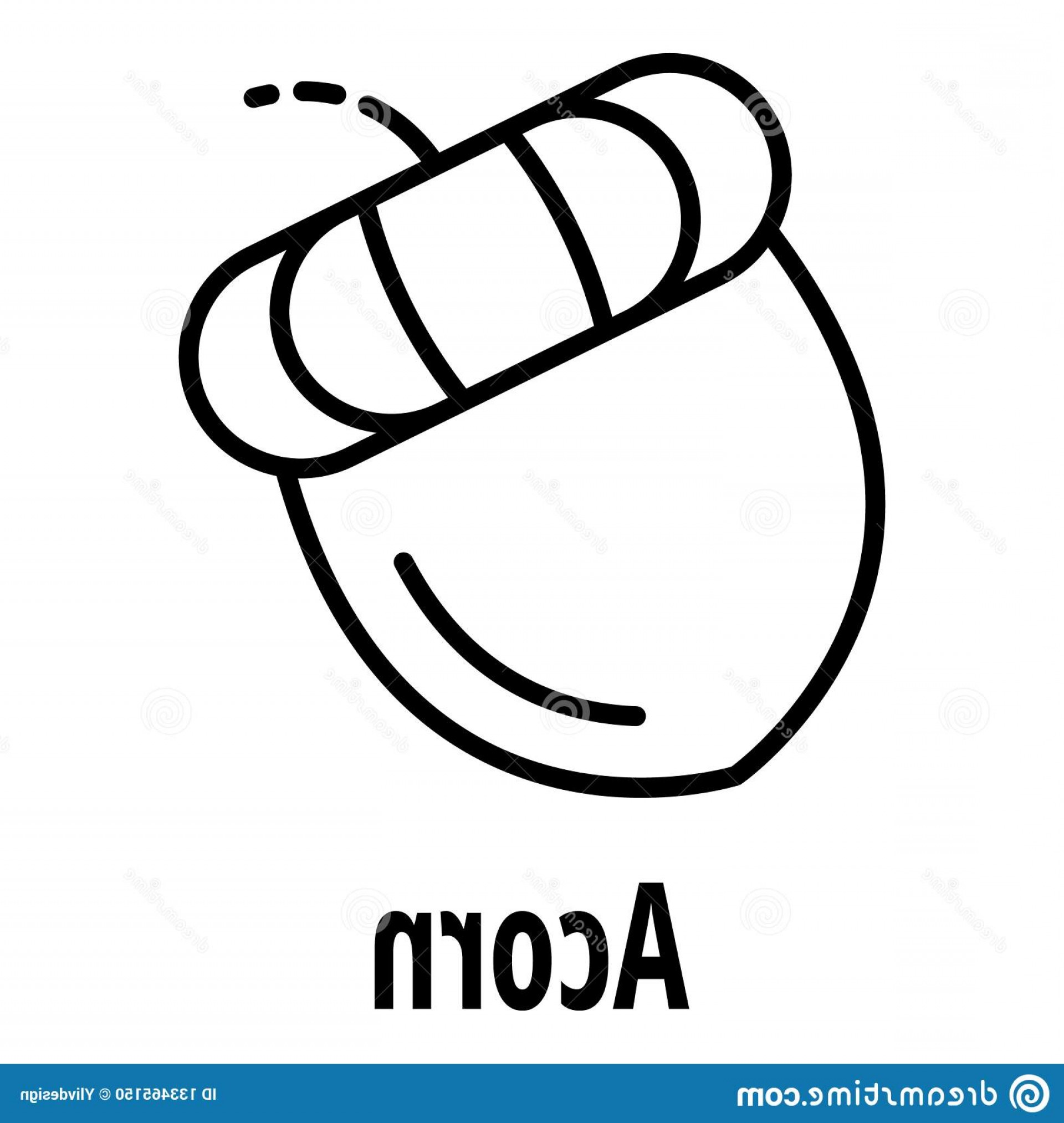 1920x2026 Acorn Icon Outline Acorn Vector Icon Web Design Isolated White