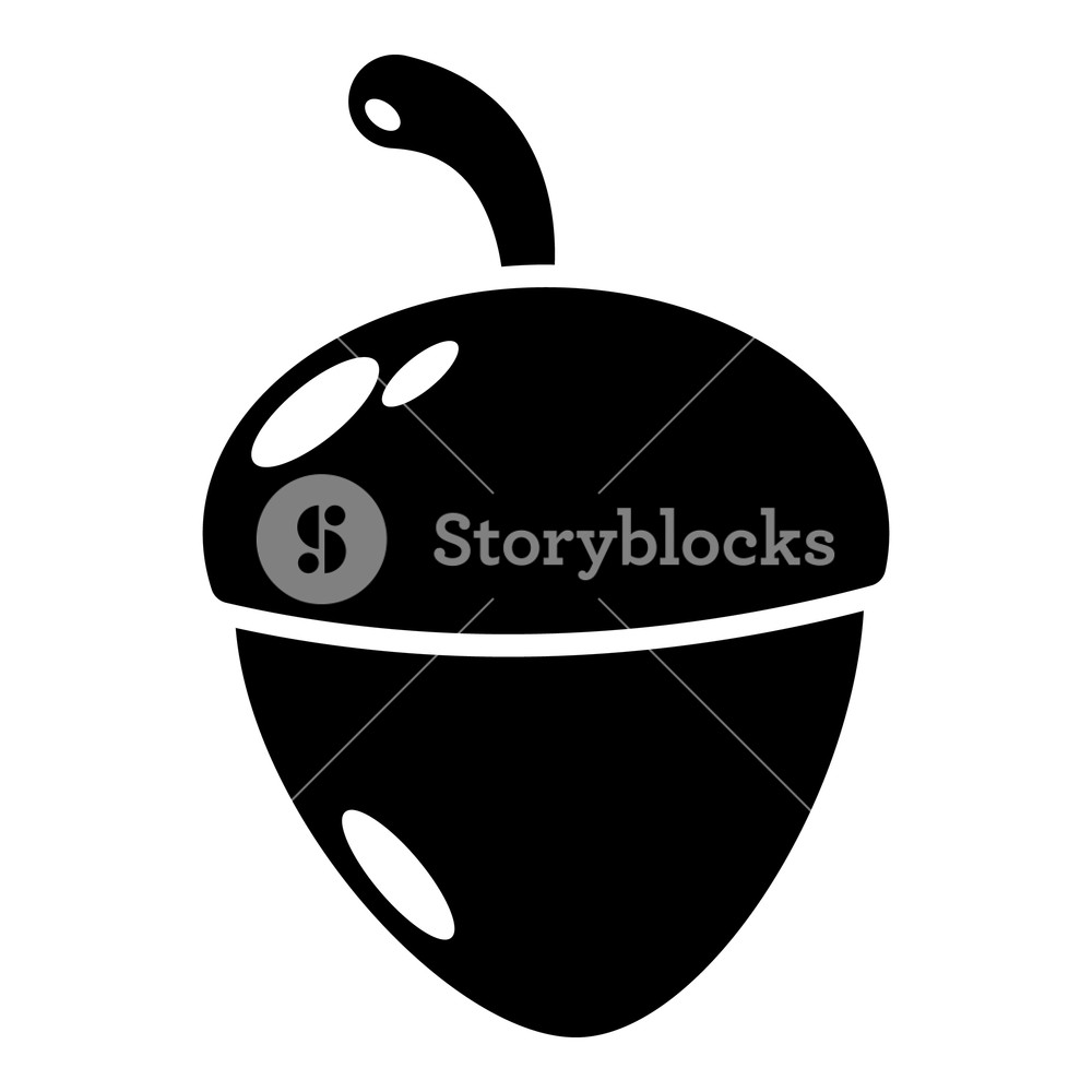 1000x1000 Acorn Icon Simple Illustration Of Acorn Vector Icon For Web