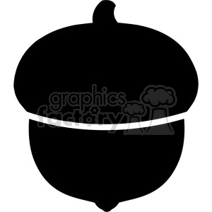 300x300 Clip Art Of Black White Acorn Vector Illustration Clipart Royalty