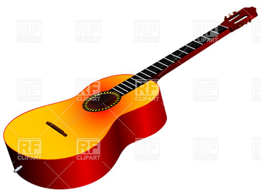 533x400 Generic Acoustic Guitar Vector Image Of Objects Robertosch