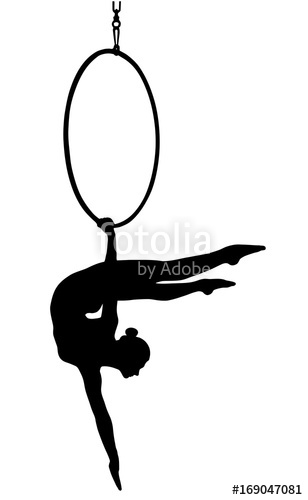 308x500 Aerial Acrobat In The Ring Stock Image And Royalty Free Vector