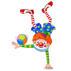 236x236 Clipart Clown Acrobat Free Vector Design Clowns
