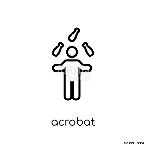 500x500 Acrobat Icon From Circus Collection Stock Image And Royalty Free
