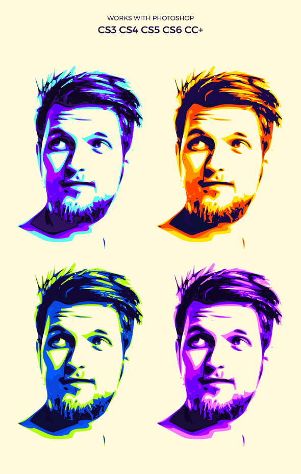 590x928 Vector Illustrator Photoshop Action On Behance