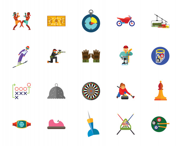 626x500 Leisure Activity Icon Set Vector Premium Download