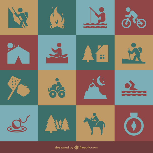 626x626 Recreational Activities Icons Vector Free Download