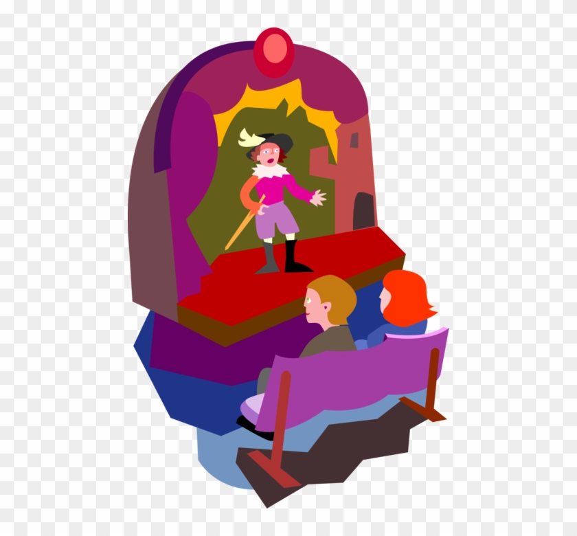 840x780 Vector Illustration Of Thespian Stage Actor Performing