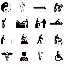 Acupuncture And Physical Therapy Black White Icon Set Vector Art 224x235 Acupuncture And Physical Therapy Black White Icon Set Vector Art