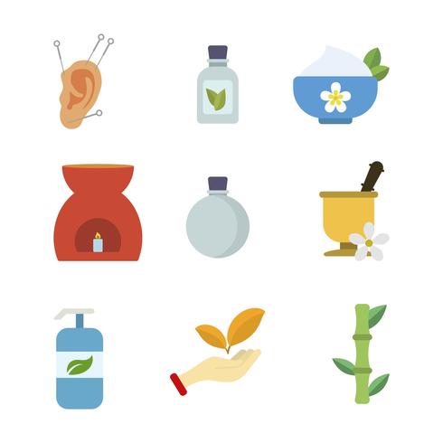 Flat Acupuncture Vectors 490x490 Flat Acupuncture Vectors