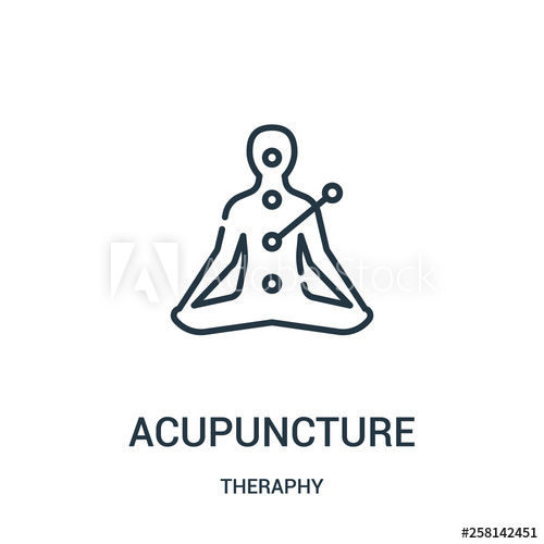 Acupuncture Icon Vector From Theraphy Collection Thin Line 500x500 Acupuncture Icon Vector From Theraphy Collection Thin Line