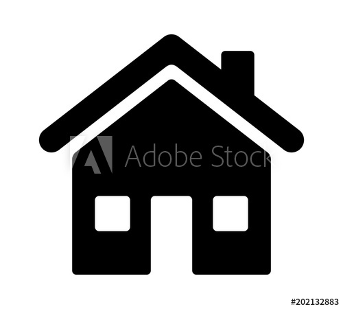 500x450 House, Home Residence Address Or Real Estate Flat Vector Icon