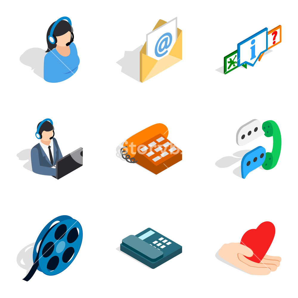 1000x1000 Network Address Icons Set Isometric Set Of Network Address