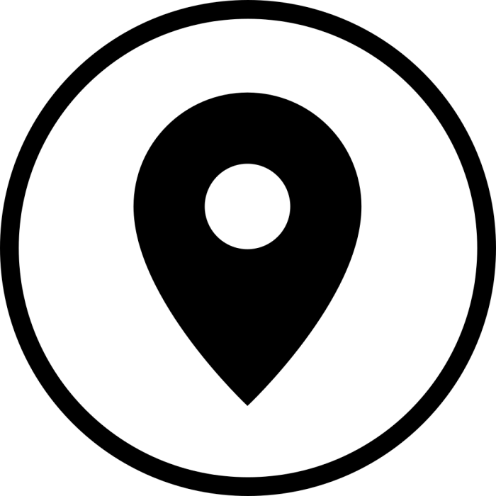 700x700 Address Icon Png Black Vector, Clipart