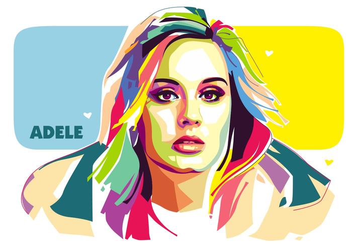 700x490 Adele Vector Popart Portrait