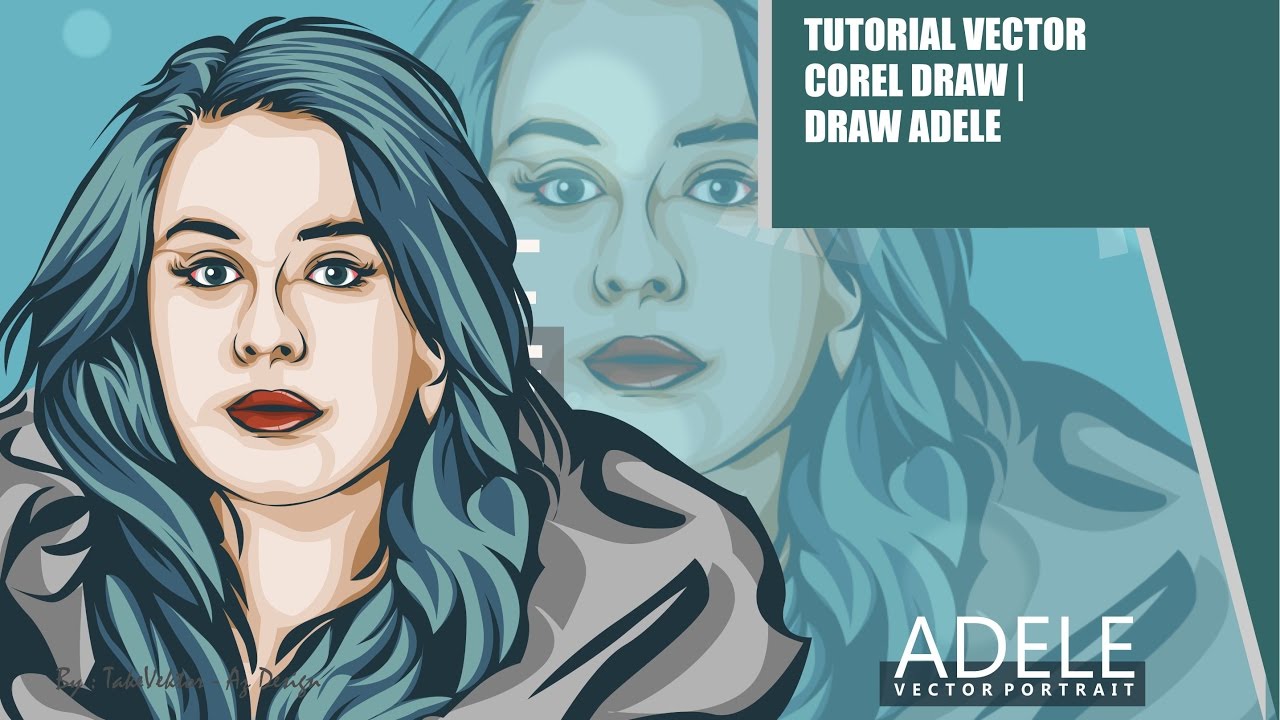 1280x720 Tutorial Vector Corel Draw Draw Adele