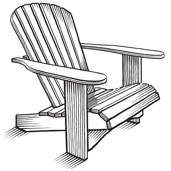 Adirondack Chair Clip Art 576x576 Adirondack Chair Clip Art