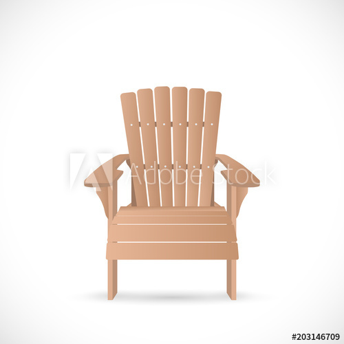 Adirondack Chair Illustration 500x500 Adirondack Chair Illustration