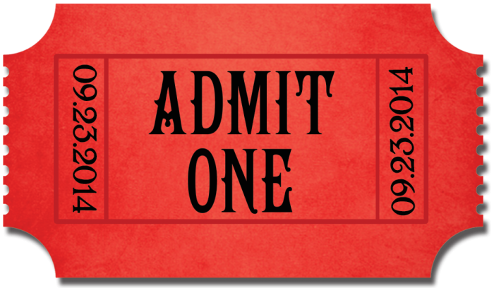 700x408 Admit One Ticket Png Images